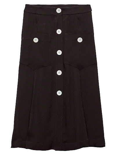 Sablé Satin Skirt