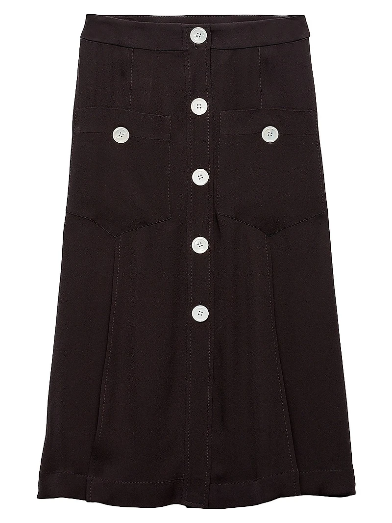 Sablé Satin Skirt