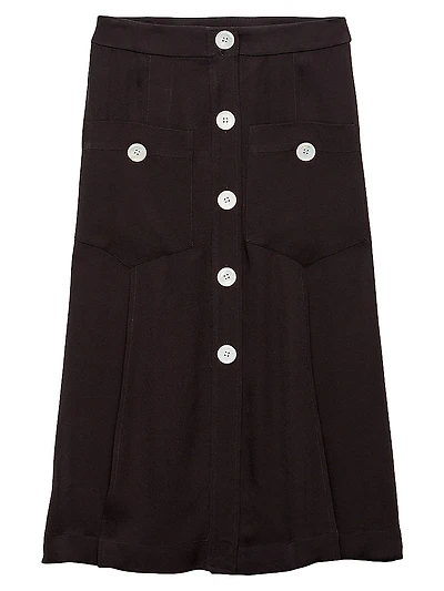 Sablé Satin Skirt