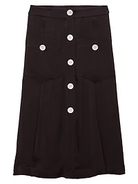 Sablé Satin Skirt