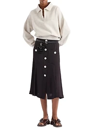 Sablé Satin Skirt