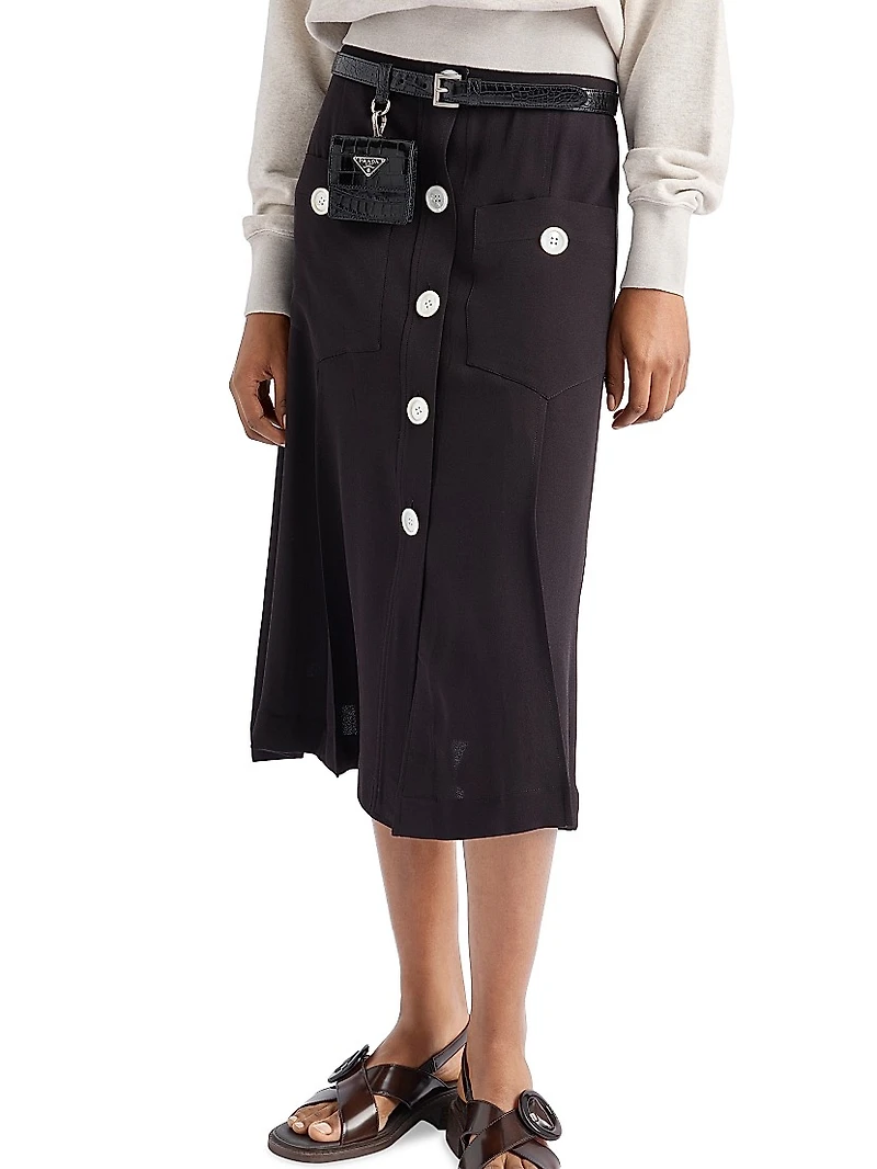 Sablé Satin Skirt