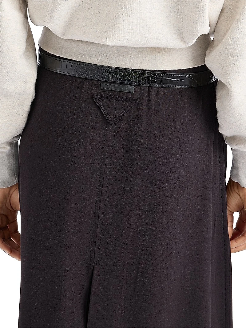 Sablé Satin Skirt