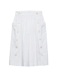 Soft Cotton Gabardine Skirt