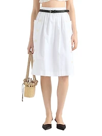 Soft Cotton Gabardine Skirt