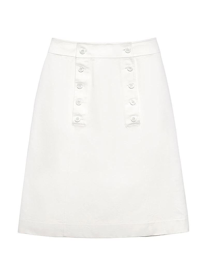 Cotton Gabardine Skirt