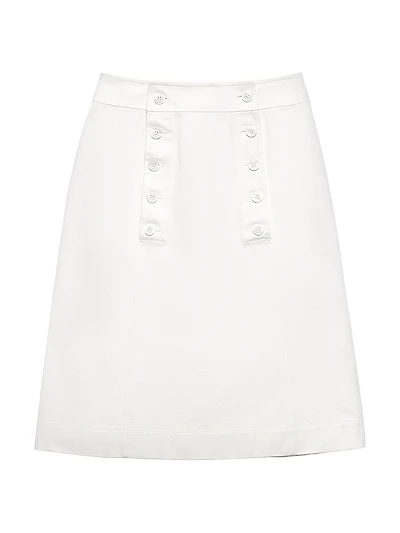 Cotton Gabardine Skirt