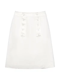 Cotton Gabardine Skirt