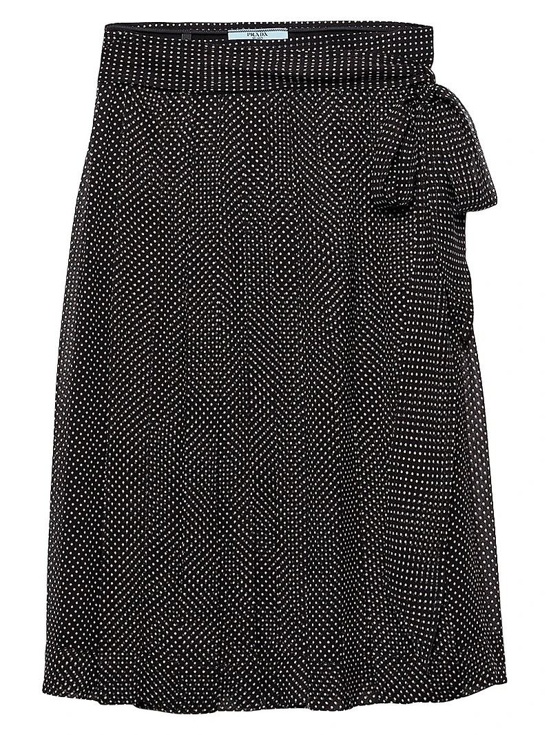 Printed Chiffon Wrap Skirt