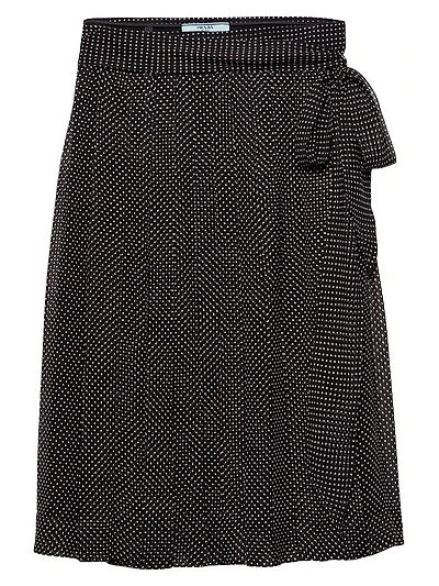 Printed Chiffon Wrap Skirt