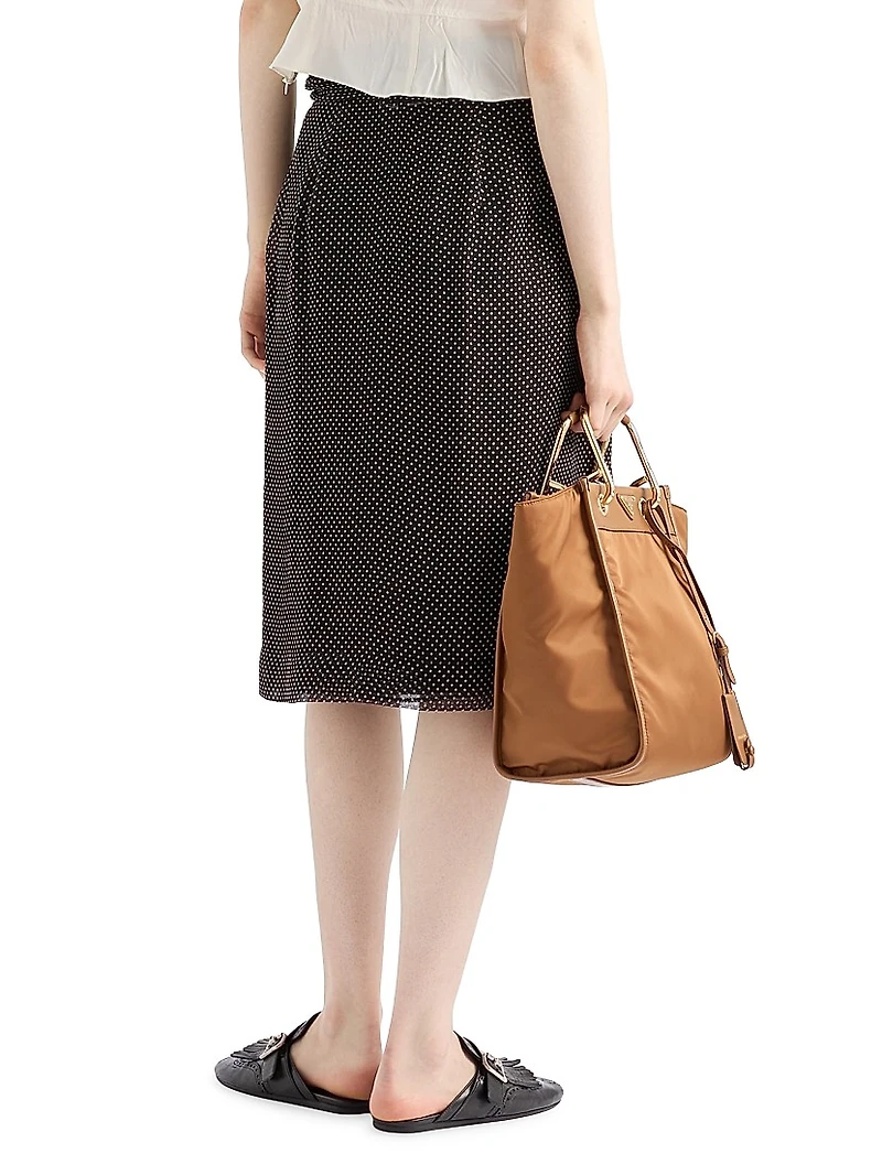 Printed Chiffon Wrap Skirt