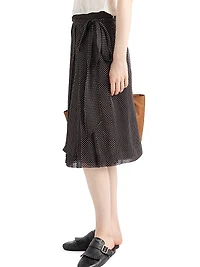 Printed Chiffon Wrap Skirt