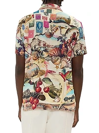 Notes From The Road Printed Camp Shirt