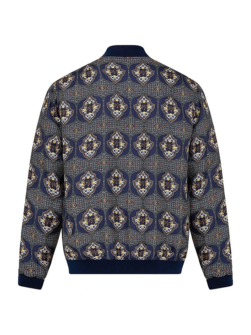 The Imperial Gate Silk Reversible Bomber Jacket