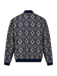 The Imperial Gate Silk Reversible Bomber Jacket