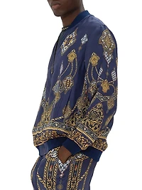 The Imperial Gate Silk Reversible Bomber Jacket