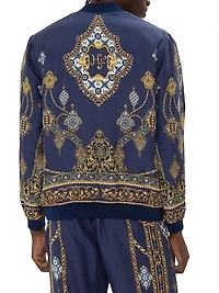 The Imperial Gate Silk Reversible Bomber Jacket