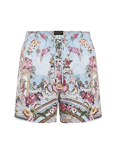 Tiled Time Floral Board Shorts