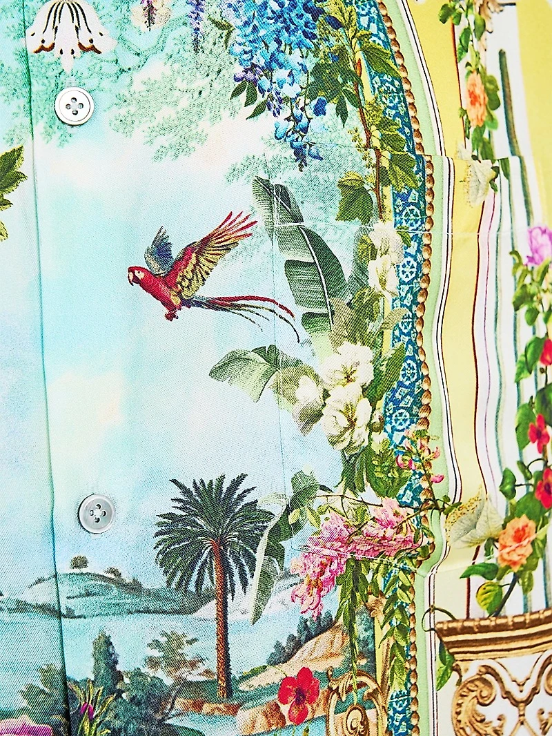 Tales Of Topkapi Palace Printed Silk Shirt