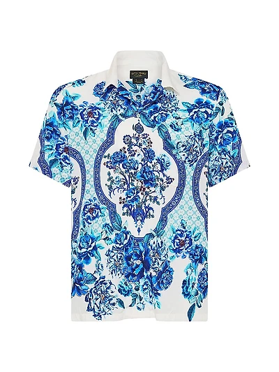 A Ceramic Garden Floral Camp Shirt