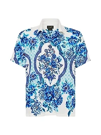 A Ceramic Garden Floral Camp Shirt