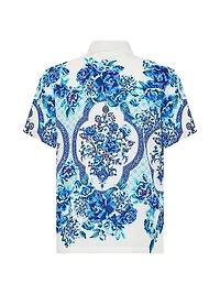A Ceramic Garden Floral Camp Shirt