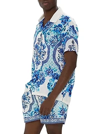 A Ceramic Garden Floral Camp Shirt