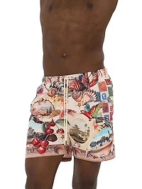 Notes From The Road Printed Board Shorts