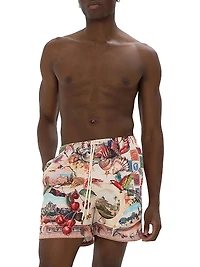 Notes From The Road Printed Board Shorts