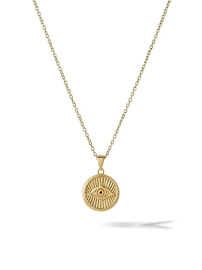 Gold Evil Eye Necklace