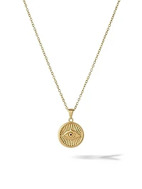 Gold Evil Eye Necklace