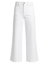Le Slim High-Rise Flared Cropped Jeans