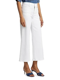 Le Slim High-Rise Flared Cropped Jeans