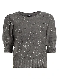 Gladiolus Sequin-Embellished Sweater