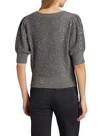 Gladiolus Sequin-Embellished Sweater