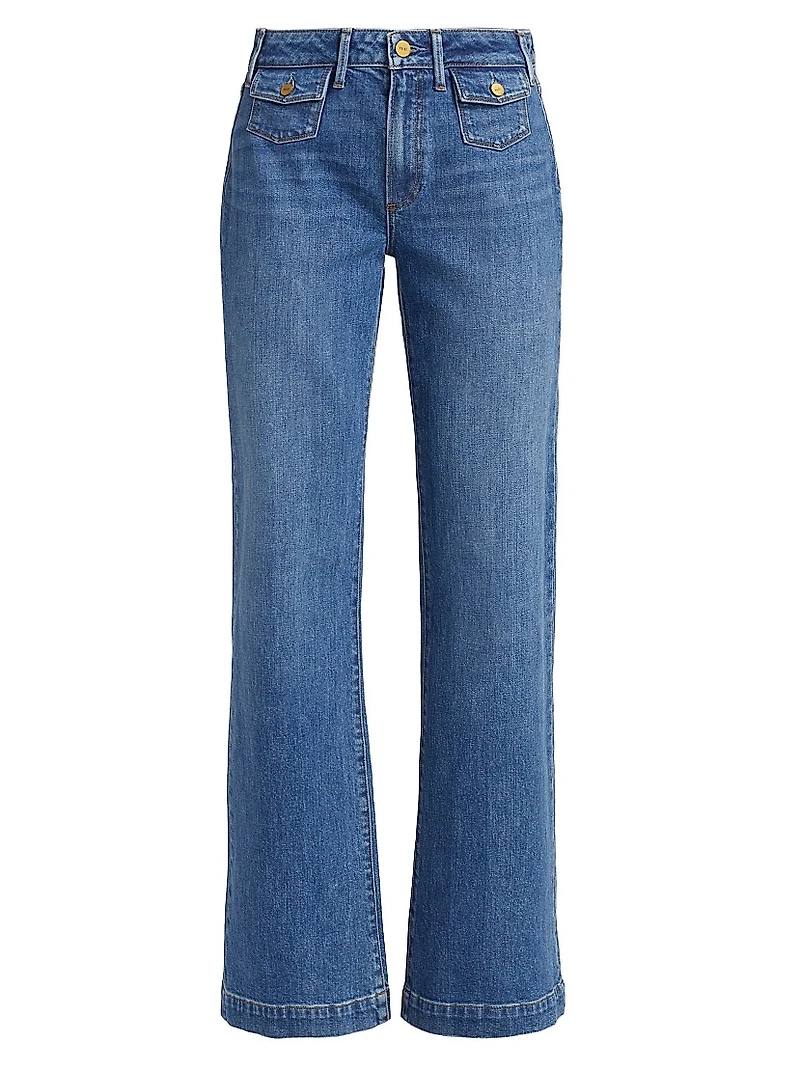 Leenah Stretch Cotton Patch Pocket Jeans