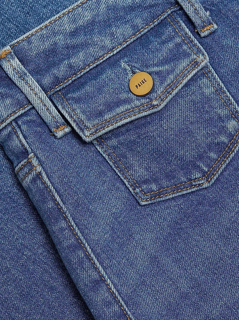 Leenah Stretch Cotton Patch Pocket Jeans