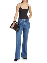 Leenah Stretch Cotton Patch Pocket Jeans