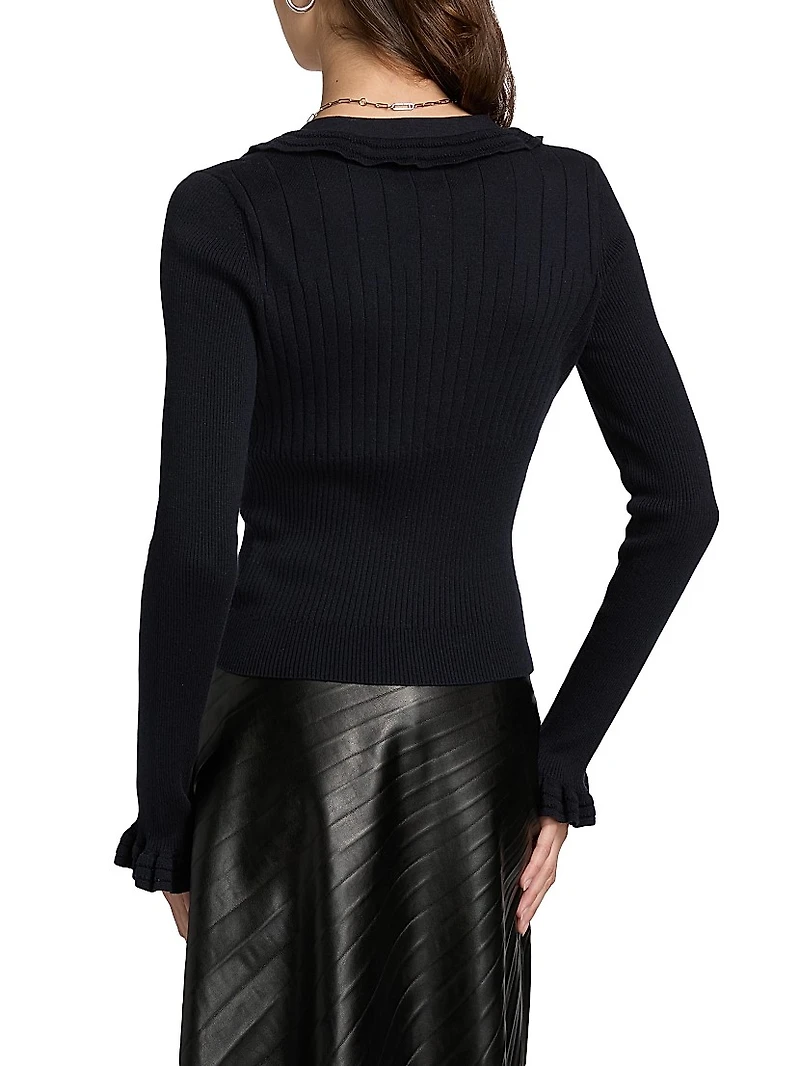 Demetra Cotton-Blend Cardigan