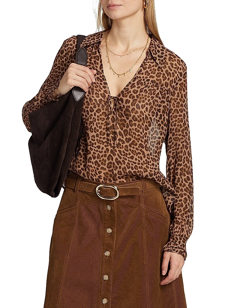 Artois Printed Silk Blouse