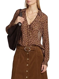 Artois Printed Silk Blouse