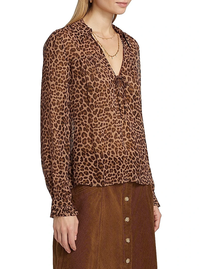 Artois Printed Silk Blouse