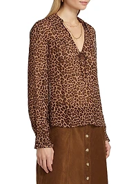 Artois Printed Silk Blouse