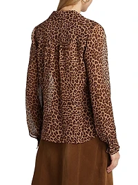 Artois Printed Silk Blouse