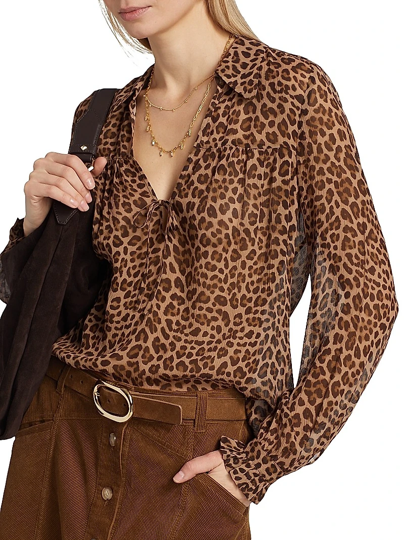 Artois Printed Silk Blouse