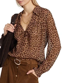 Artois Printed Silk Blouse