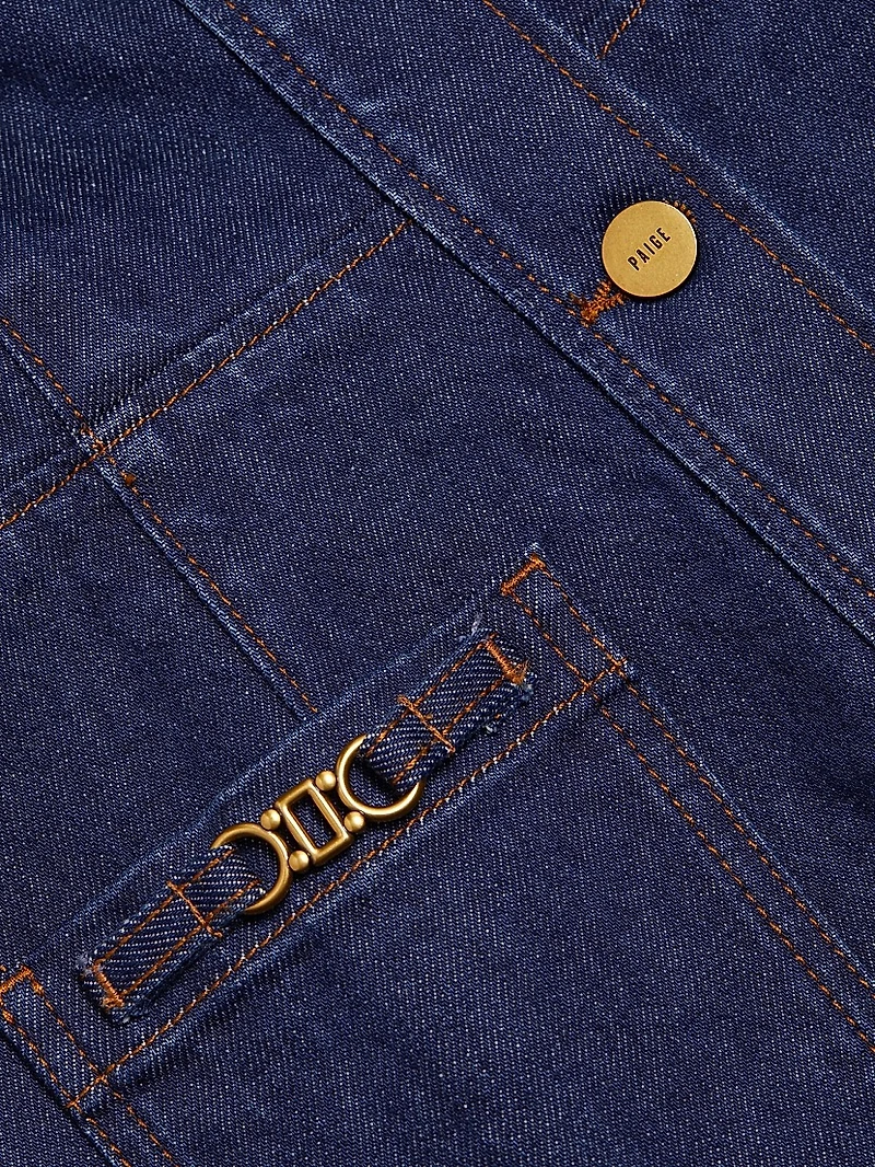 Clementine Denim Mini-Shirtdress