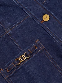 Clementine Denim Mini-Shirtdress