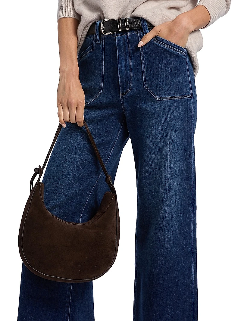 Anessa Utility-Pocket High-Rise Straight Jeans