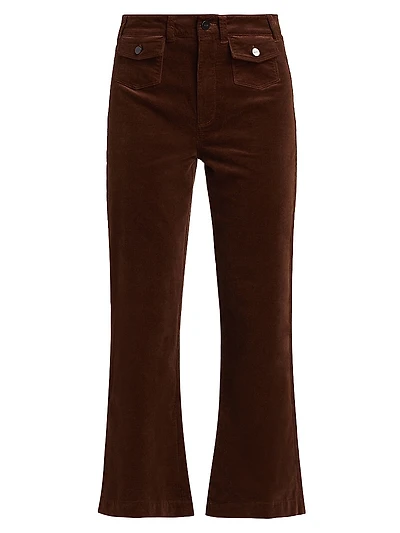 Leenah Stretch Cotton Patch Pocket Ankle Jeans